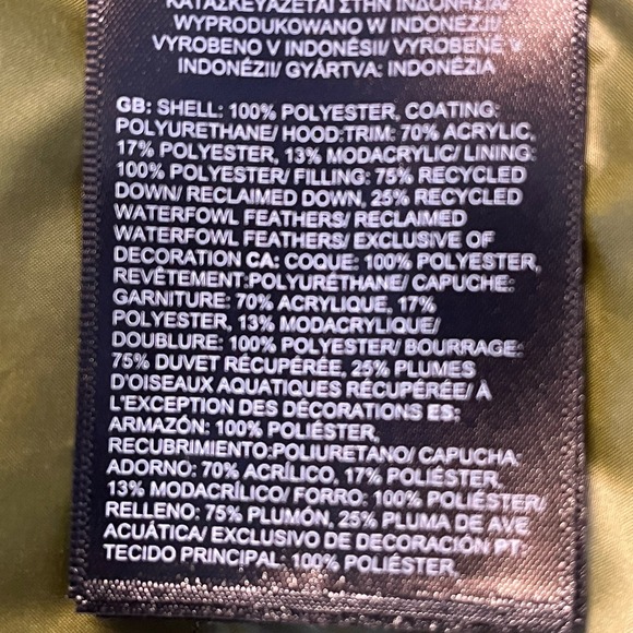 The North Face Arctic Parka Women's Small 600 Down Fill Forest Olive New $350 - Picture 9 of 11